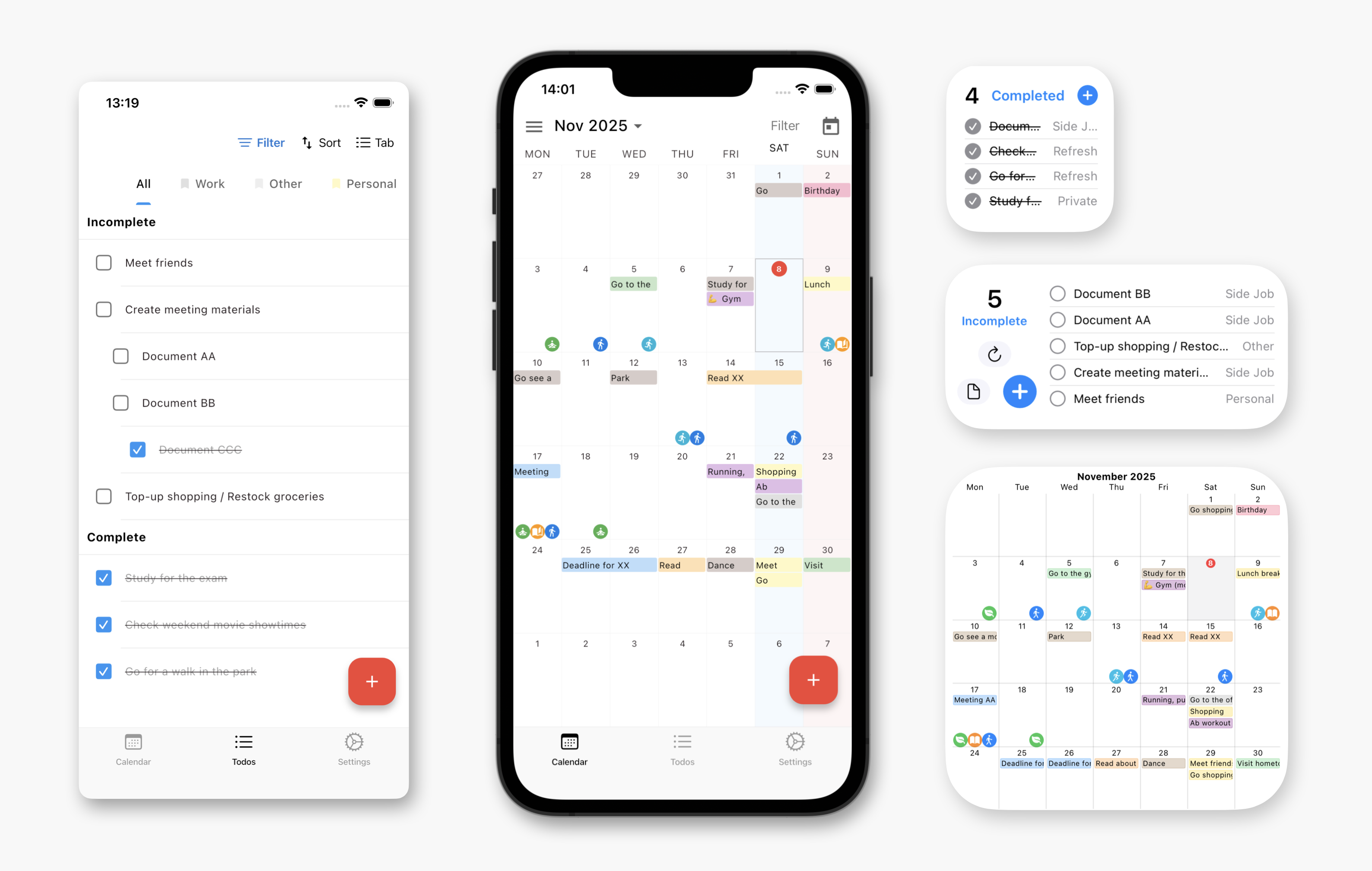 Sync Notion App Mockups